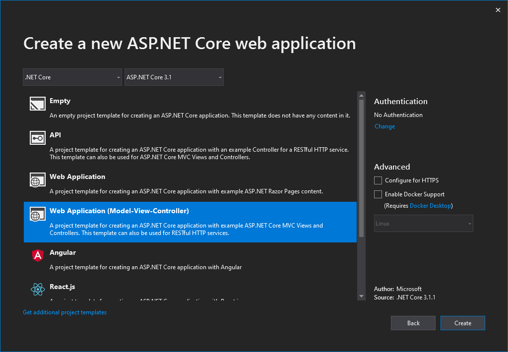 How To Create Asp Net Core Mvc Web Application In Visual Studio Printable Forms Free Online